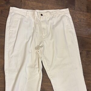 Brooks Brothers Men's Cream Chinos